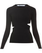 T By Alexander Wang Cutout Top - Lyst