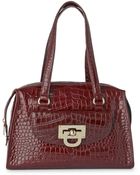 DKNY Crocodile Satchel - Lyst