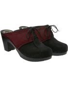 clog lace up boots