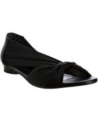 Fendi Black Leather Banded Detail Flat Sandals - Lyst
