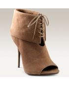 Elizabeth And James Lizzy Cuffed Peeptoe Booties - Lyst