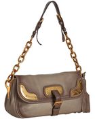 Prada Mink Deerskin Cervo Chain Shoulder Bag - Lyst
