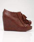 Jeffrey Campbell Tasseled Loafer Wedge - Lyst