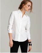 Theory Larissa Button Front Shirt - Lyst