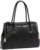 B. Makowsky Whitney - Large Embossed Leather Satchel - Lyst