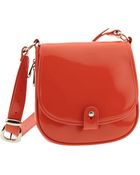 Ted Baker Flap Front Patent Crossbody Bag - Lyst