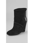 House Of Harlow Sahara Suede Wedge Boots - Lyst