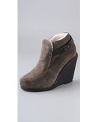 Rag & Bone Sukh Suede Wedge Booties - Lyst