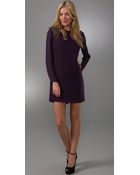 Tibi Shoulder Beaded Shift Dress - Lyst