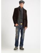 Dolce & Gabbana Distressed Straight-leg Jeans - Lyst