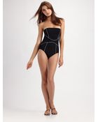 Spanx One-piece Halter Swimsuit - Lyst