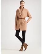 Martin Grant Belted Three-quarter Coat - Lyst