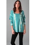 Torn By Ronny Kobo Kelly Tie Dye Stripe Sweater - Lyst