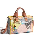 Fossil Key Per Printed Coated Canvas Satchel - Lyst