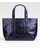 Tory Burch Tory Beach Metallic Leather Tote - Lyst