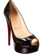 Christian Louboutin Lady Peep Platform Pumps - Lyst