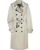Burberry Prorsum Cotton-sateen Trench Coat - Lyst
