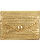 L'Wren Scott Lady Laque Raffia Pouchette - Lyst