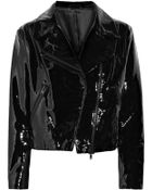Acne Studios Rita Patent-leather Biker Jacket - Lyst