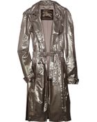 Burberry Prorsum Iridescent Silk-blend Trench Coat - Lyst