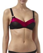 Bordelle Infragante Mesh and Silk Bra - Lyst