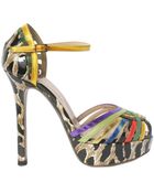 Ernesto Esposito 130mm Patchwork Ankle Sandals - Lyst