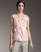 Oscar de la Renta Ruffle Blouse - Lyst
