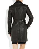 Burberry Prorsum Quilted Leather Motocross Coat - Lyst