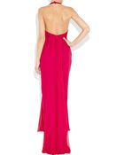 Notte By Marchesa Silk-chiffon Halterneck Gown - Lyst