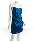 Alexia Admor Taffeta Draped Strapless Dress - Lyst