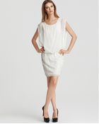 Aidan Mattox Blouson Dress with Sequined Skirt - Lyst