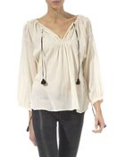 By Malene Birger Essya Cotton-gauze Blouse - Lyst