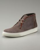 Lanvin Suede Chukka Boot - Lyst