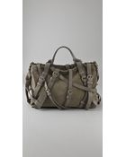 Alexander Wang Kirsten Suede Satchel - Lyst