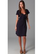 Velvet By Graham & Spencer Berta Tie Waist Dress - Lyst