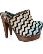 Missoni Crochet-knit Clogs - Lyst