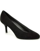 Stuart Weitzman Chokeup - Black Suede Pump - Lyst