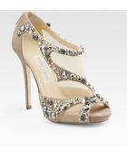 Jimmy Choo Embellished Open-toe Sandals - Lyst