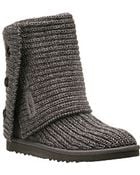 Ugg Classic Cardy - Grey Crochet Boot - Lyst