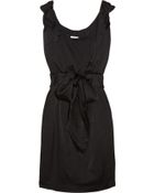 Halston Heritage Silk-satin Mini Dress - Lyst