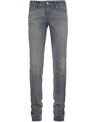 Helmut Lang Cropped Stovepipe Leather Trousers - Lyst