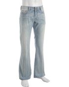 Diesel Light Blue Wash Zathan Faded Bootcut Jeans - Lyst