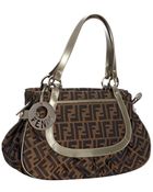 Fendi Verde Zucca Canvas Chef 2 Tote Bag - Lyst