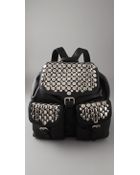 Rebecca Minkoff Studded Backpack - Lyst