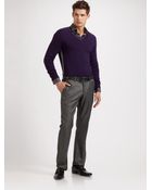 Versace Wool V-neck Sweater - Lyst