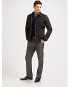Versace Flat Front Dress Pants - Lyst