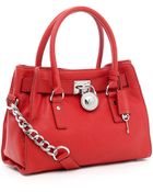 Michael Kors Michael Hamilton Satchel Red - Lyst