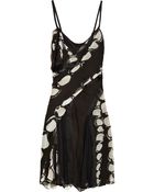Zac Posen Printed Silk-chiffon and Mesh Dress - Lyst