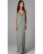 Daftbird Button Detail Maxi Dress - Lyst