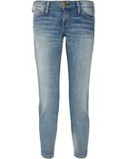 Current/Elliott The Crop Skinny Mid-rise Jeans - Lyst